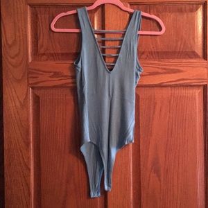 F21 Aqua bodysuit size small